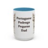 15oz Portuguese Podengo Pequeno Dog Dad Mug, Light Blue, front view