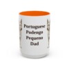 15oz Portuguese Podengo Pequeno Dog Dad Mug, Orange, front view
