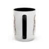 15oz Funny Portuguese Podengo Pequeno Mug, Black, back view
