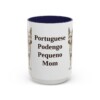15oz-portuguese-podengo-pequeno-mug-mom-navy 15oz Portuguese Podengo Pequeno Dog Mom Mug, Navy, front view