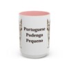 15oz-portuguese-podengo-pequeno-mug-pink 15oz Portuguese Podengo Pequeno Mug, Pink, front view