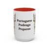 15oz-portuguese-podengo-pequeno-mug-red 15oz Portuguese Podengo Pequeno Mug, Red, front view