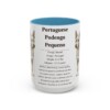 15oz-portuguese-podengo-pequeno-mug-writeup-light-blue 15oz Portuguese Podengo Pequeno Mug, Light Blue, front view