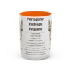 15oz-portuguese-podengo-pequeno-mug-writeup-orange 15oz Portuguese Podengo Pequeno Mug, Orange, front view