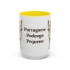 15oz-portuguese-podengo-pequeno-mug-yellow 15oz Portuguese Podengo Pequeno Mug, Yellow, front view