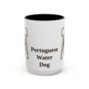 15oz Portuguese Water Dog Mug, Black, front view