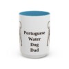 15oz Portuguese Water Dog Dog Dad Mug, Light Blue, front view