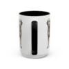 15oz Funny Portuguese Water Dog Mug, Black, back view