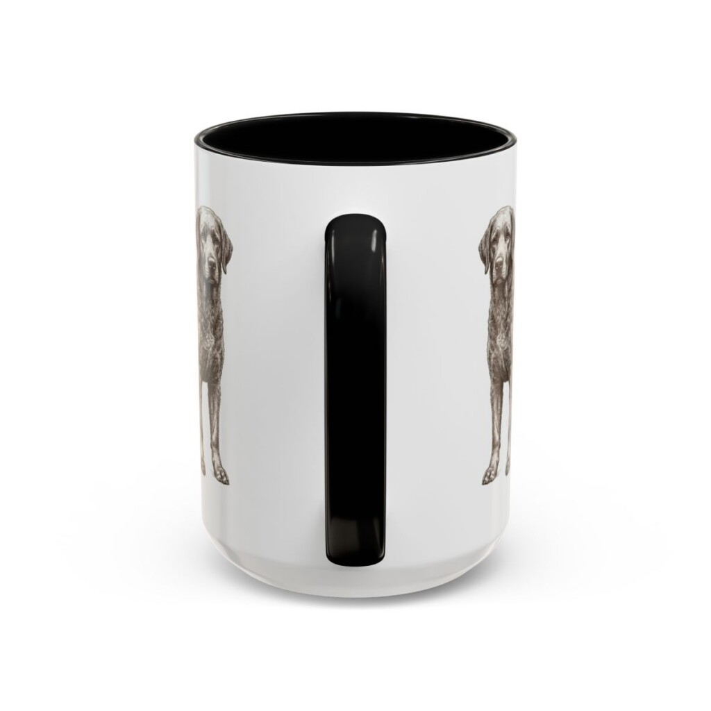 15oz-portuguese-water-dog-mug-latin-black-back 15oz Portuguese Water Dog Latin Mug, Black, back view