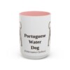 15oz-portuguese-water-dog-mug-latin-pink 15oz Portuguese Water Dog Latin Mug, Pink, front view