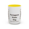 15oz-portuguese-water-dog-mug-latin-yellow 15oz Portuguese Water Dog Latin Mug, Yellow, front view