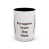 15oz-portuguese-water-dog-mug-mom-black-front 15oz Portuguese Water Dog Dog Mom Mug, Black, front view