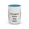 15oz-portuguese-water-dog-mug-mom-light-blue 15oz Portuguese Water Dog Dog Mom Mug, Light Blue, front view