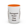15oz-portuguese-water-dog-mug-mom-orange 15oz Portuguese Water Dog Dog Mom Mug, Orange, front view