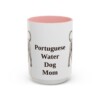 15oz-portuguese-water-dog-mug-mom-pink 15oz Portuguese Water Dog Dog Mom Mug, Pink, front view