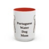 15oz-portuguese-water-dog-mug-mom-red 15oz Portuguese Water Dog Dog Mom Mug, Red, front view