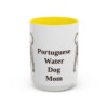 15oz-portuguese-water-dog-mug-mom-yellow 15oz Portuguese Water Dog Dog Mom Mug, Yellow, front view