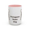 15oz Portuguese Water Dog Mug, Pink, front view