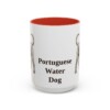 15oz Portuguese Water Dog Mug, Red, front view