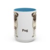 15oz Pug Mug, Light Blue, front view