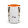 15oz Pug Mug, Orange, front view
