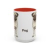 15oz Pug Mug, Red, front view