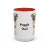 15oz-puggle-mug-dad-red 15oz Puggle Dog Dad Mug, Red, front view