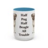 15oz-puggle-mug-humor-light-blue 15oz Funny Puggle Mug, Light Blue, front view
