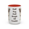 15oz-puggle-mug-humor-red 15oz Funny Puggle Mug, Red, front view