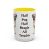15oz-puggle-mug-humor-yellow 15oz Funny Puggle Mug, Yellow, front view