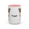 15oz Puggle Mug, Pink, front view
