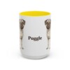 15oz Puggle Mug, Yellow, front view
