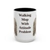 15oz Funny Puli Mug, Black, front view