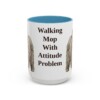 15oz Funny Puli Mug, Light Blue, front view