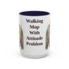 15oz Funny Puli Mug, Navy, front view