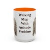 15oz Funny Puli Mug, Orange, front view