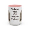 15oz Funny Puli Mug, Pink, front view