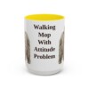 15oz Funny Puli Mug, Yellow, front view