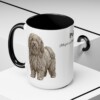 15oz Puli Latin Mug, Black, lifestyle photo