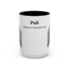 15oz Puli Latin Mug, Black, front view