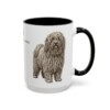 15oz Puli Latin Mug, Black, right side view