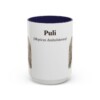 15oz Puli Latin Mug, Navy, front view