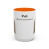15oz Puli Latin Mug, Orange, front view
