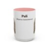15oz Puli Latin Mug, Pink, front view