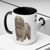 15oz Puli Dog Mom Mug, Black, lifestyle photo