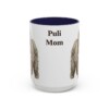 15oz Puli Dog Mom Mug, Navy, front view