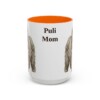 15oz Puli Dog Mom Mug, Orange, front view