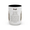 15oz Puli Mug, Black, front view