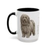 15oz Puli Mug, Black, left side view