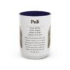 15oz Puli Mug, Navy, front view